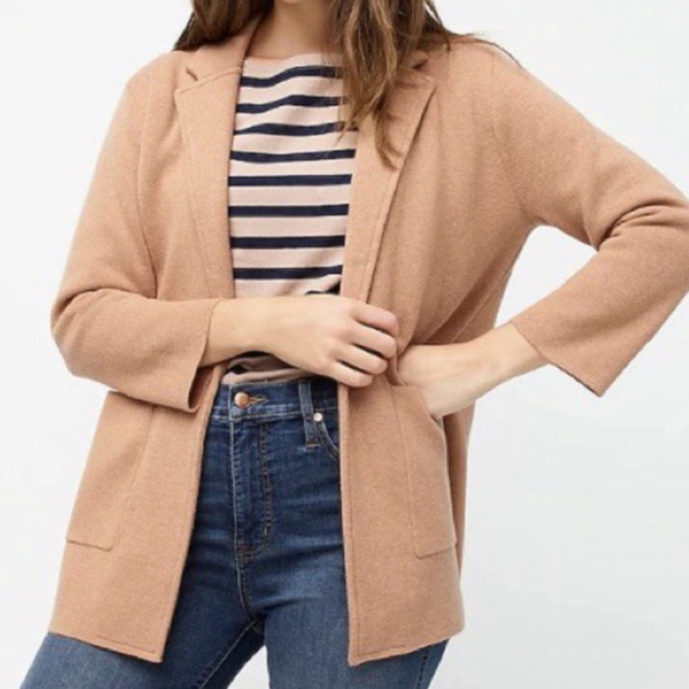🍮 J. Crew Sophie Open Front Sweater Blazer 🍮